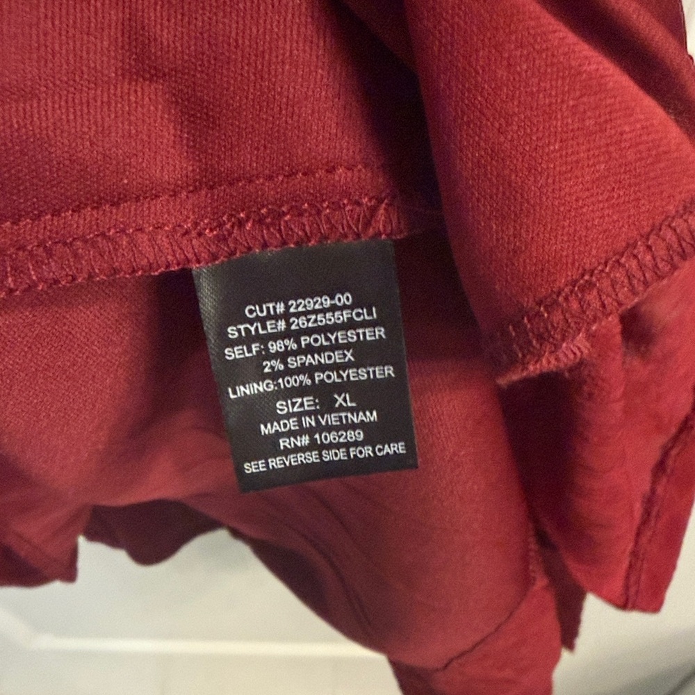 Trixxi Burgundy Ruffle Wrap Mini Dress - Picture 3 of 10
